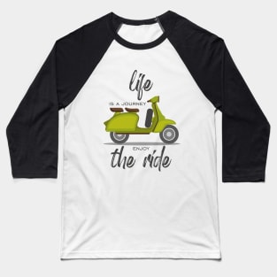 Vespa Journey Baseball T-Shirt